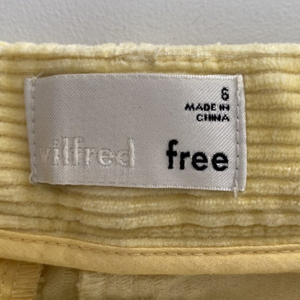 ❗️SOLD❗️Wilfred Yellow Corduroy Lennox Pants Size 6 - Picture 8 of 11